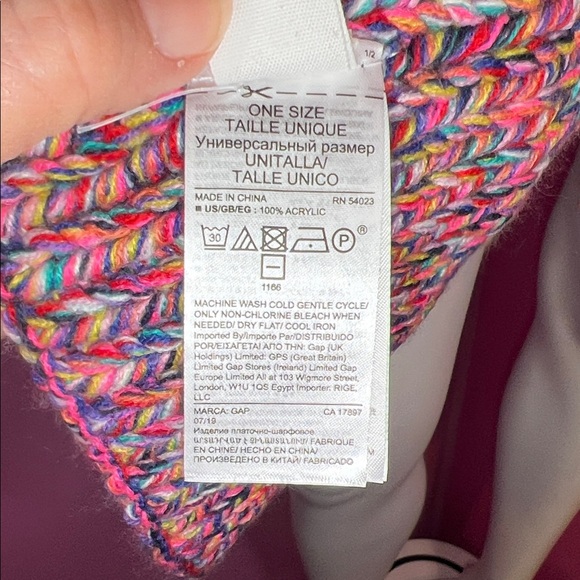 GAP Multicolor Knit Scarf - Picture 7 of 7